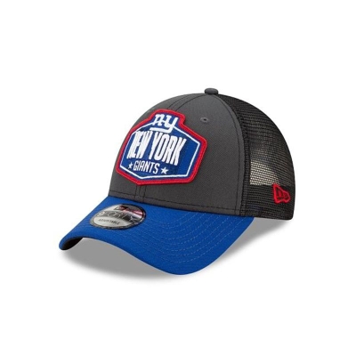 Grey New York Giants Hat - New Era NFL NFL Draft 9FORTY Adjustable Caps USA3157820